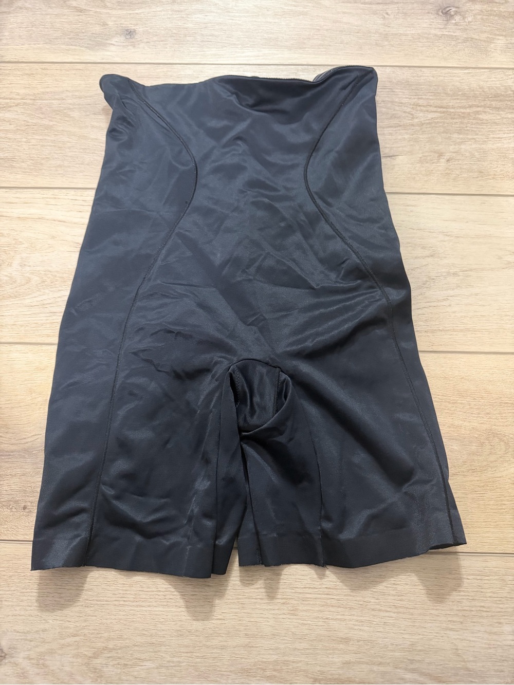 Flexees Black Women's High-Waist Shaping Shorts